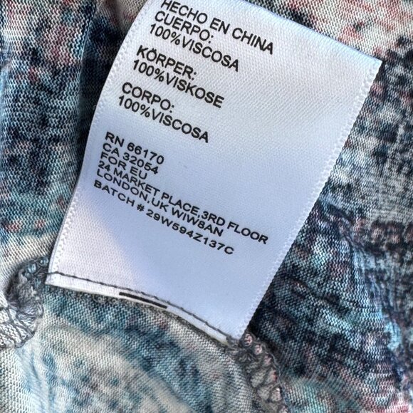 Ecote Tiered Tank Top Womens XS Tunic Boho Watercolor Layered Crochet - Picture 12 of 13